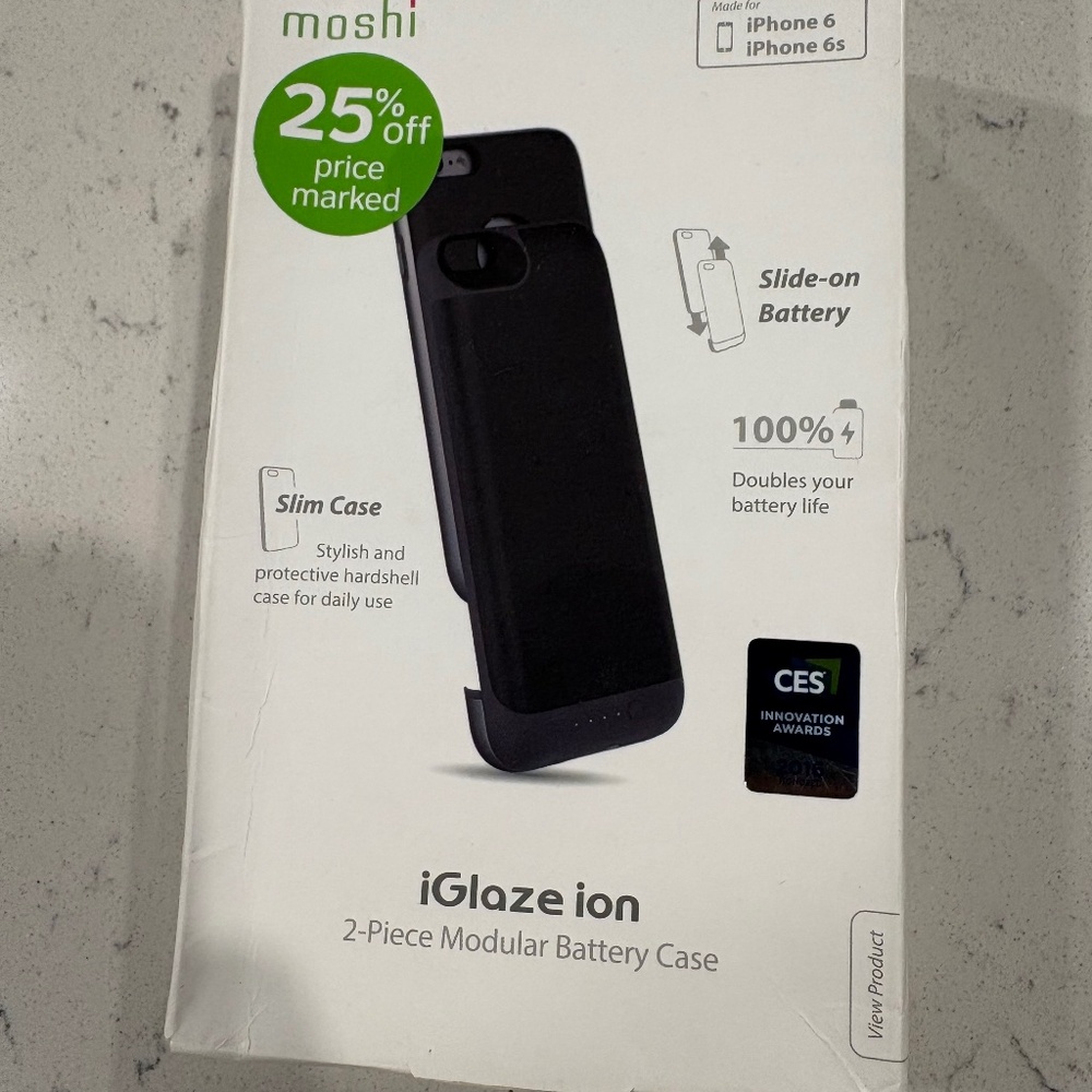 Moshi iGlaze Battery Case iphone 6/6s ( 10+ Extra Hours Of Talk Time )